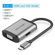 Hub Type C to HDMI VGA Macbook - Cổng chuyển đổi HUB USB Type-C to HDMI VGA USB 3.0 PD Type-C sạc nh