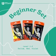 FITband Beginner Set แถบยางยืดออกกำลังกาย แถบยางยืดโยคะ ชุดเริ่มต้น