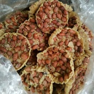 GRATIS ONGKIR peyek bulat full kacang 1kg khas Magelang