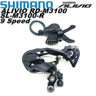 Shimano ALIVIO M3100 Groupset 9 Speed MTB Bicycle M3100 Trigger Shifter Lever M3100 SGS Rear Deraill