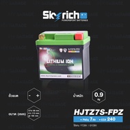 SKYRICH แบตเตอรี่ LITHIUM ION รุ่น HJTZ7S-FPZ ใช้สำหรับรถมอเตอร์ไซค์ YAMAHA รุ่น YZF-R3 / MT-03 / XMAX300 / Rebel500 [ ใช้แทนเบอร์ GTZ8V / YTZ8V ] As the Picture One