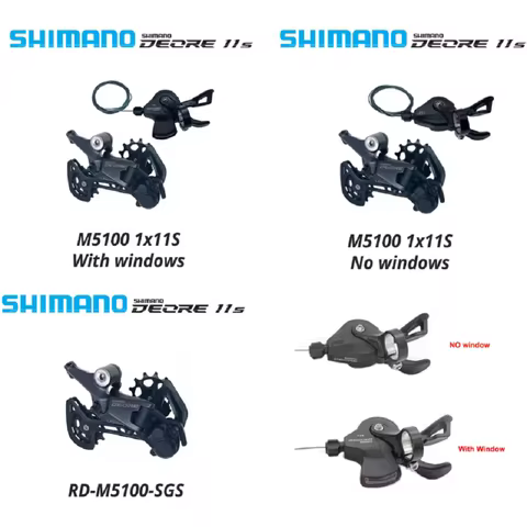 SHIMANO DEORE M5100 11Speed Derailleur SHADOW RD-M5100 SGS 1x11S SL-M5100-R RD-M5120 11 Speed Mounta