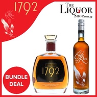(Bundle Deal) 1792 Small Batch Kentucky Straight Bourbon Whiskey 46.85% 750ml+Eagle Rare Kentucky St