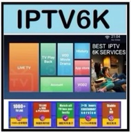 IPTV6K Streaming Media Player - Stable Full List - Compatible with Android Devices - 1 -3 6Month to
