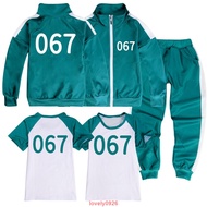 Children Squid Game Clothes Costume Boys Girls Sportswear Jackets Lee Jung Jae Same Style 067 Hallow