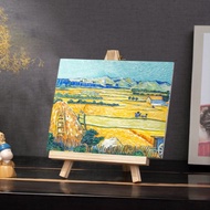 【台灣現貨】立體DIY數字油畫-梵谷豐收 數字畫 手作親子玩具