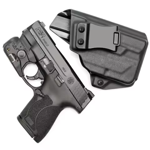 Carbon fiber Kydex Inside Waistband Holster For Smith Wesson M P Shield 9mm Integrated Laser Streaml