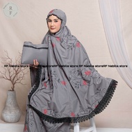 RF Nabilla - COD Mukena Dewasa Bordir Rose Katun Premium Exclusive