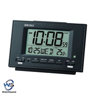 Seiko QHL075K QHL075KL LCD Alarm Clock with Calendar and Thermometer