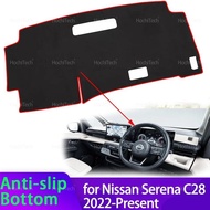 For Nissan Serena C28 Sixth Generation 2022-Present Dashboard Cover Dash Board Mat Carpet Pad Shade 