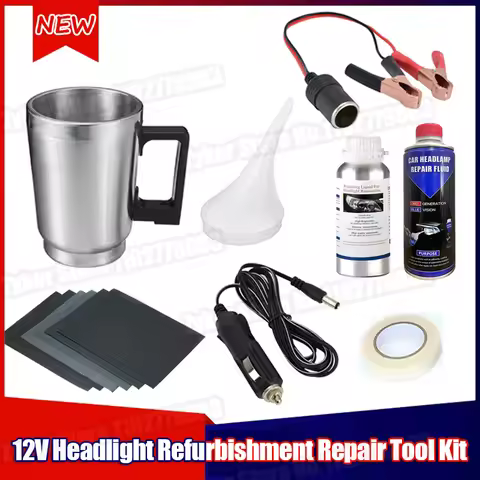 Car Headlight Polish Restoration Kit 12V Automotive Headlight Care Tool Car Headlight Restoration Li