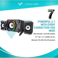 Vinnfier VF ECCO 7 BTU 2.1 Bluetooth Mic Karaoke Speaker Sambung PC USB Powered 50W Max