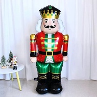 Merry Christmas 61 inches 4D Stand Nutcracker Soldier Base party decorations aluminum foil balloon