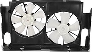 DNA MOTORING Front Cooling Radiator Fan Assembly Compatible With RAV4 2013-2018, Fits LE, Limited, X