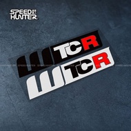 Wtcr Letter Sticker Car Racing Decoration Sticker SUV Body Waterproof Reflective Sticker
