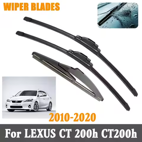 3PCS Front Rear Wiper Blades Brushes For LEXUS CT 200h CT200h 2010-2020 Accessories Window Windscree