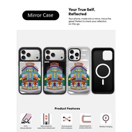 CASECASE X Beyond The Vines Hotel Case Black&Sliver Mirror Magnetic Suction IPhone Case For IPhone 1