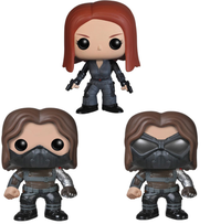 Funko POP!Marvel captain America 42 43 44 black widow winter soldier vinyl Action Figure PVC Model Doll Toy Collection for kids gifts Animation with box original