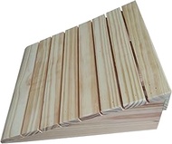 Wood Threshold Ramp for Doorways, 6 Inch/15cm Rise Non-Slip Wheelchair Ramp 660lbs Load Capacity, So