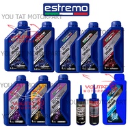ESTREMO ITALY HEATPRO 4T SCOOTER MAX 4AT ENGINE OIL DOUBLE ESTER+ 2T SYNTHETIC LUBE X GEAROIL 100% O