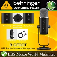 Behringer Bigfoot USB Studio Condenser Microphone with 4 Pickup Mic Patterns and Headphone Amplifier