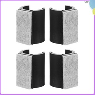 4 Pcs U-shaped Felt Pad Cushion Pads Chair Leg Protectors Protective 4.00X3.00X2.50CM Plastic Office