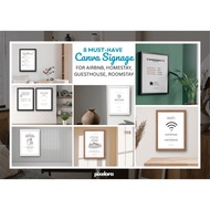 B001 Must Have Canva Template Airbnb Homestay Guesthouse Roomstay Signage