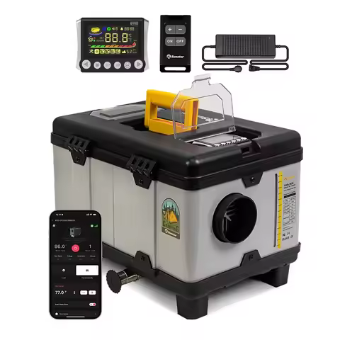 TB10 8KW Parking Heater 12V&24V&110-240V Diesel Air Heater With Ventilation Mode/Bluetooth APP/LCD P