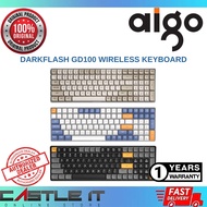 AIGO DarkFlash GD100 Milk Brown Brown Sugar Starry Blue Wireless Mechanical Gaming Keyboard