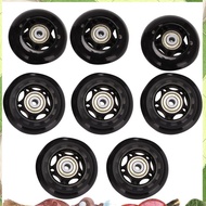 8 Pack Inline Skate Wheels, Indoor/Outdoor Roller Skate Wheels, Replacement Wheels with Bearing 64mm