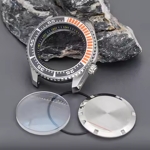 Men's Watch Case Fit NH35 NH36 4R 6R Japan Automatic Movement 316L Stainless Steel Sapphire Glass 20