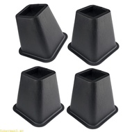 Best Set of 4 Plastic Bed Risers 6Inch Height Furniture Leg for Desk Sofa Storage