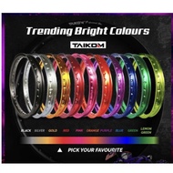 TAIKOM RACING ALLOY RIM 1.4X18 1.6X18 MADE IN THAILAND 10 COLOUR FOR CHOICE
