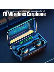 2023 F9 Tws 入耳式高保真立體聲無線藍牙耳機運動耳塞、生活耳機、遊戲耳機適用於iphone和android,男女禮物
