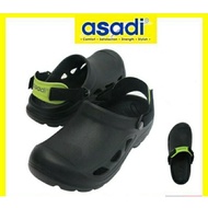 Asadi 1342 Men Sandal Water Proof Slipper Selipar Lelaki BLACK GREEN(READY STOK)SIZE 38(5)/389(6)/40