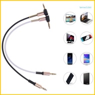 BTM 25cm 9 84 3 5mm Male to Male  Cord 90 Degree Extension Line AUX Cable Wire