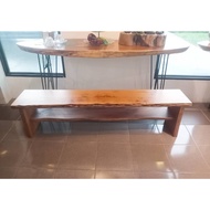 Wood Slab Console Table