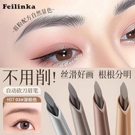 [Beginners Must-Have] Double-Headed Blade Eyebrow Pencil Waterproof Sweat-Proof Natural Long-Lasting