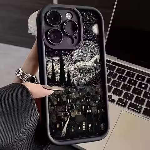 Luxury City Starry Sky Phone Case for Oppo Realme C65 C63 C67 C55 C53 C35 C33 C31 13 12 11 GT6 GT3 N