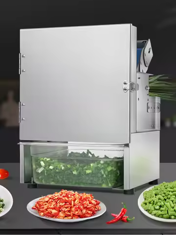 100W Electric Vegetable Cutter Machine Multifunctional Commercial Pepper Slicing Shredder Cutting Ma