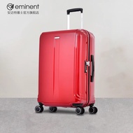 Eminent 20-Inch Boarding Trolley Case Zipper Luggage Trendy Fashion Suitcase Universal Wheel Leather Case