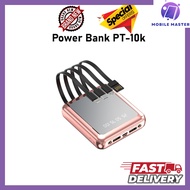 PT-10k Best selling Power Bank 10000mAh mini portable mobile power with LED Display Powerbank with Cable