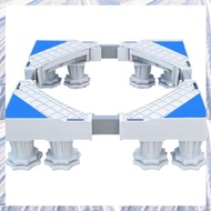 (NDPB) Mini Fridge StandAdjustable Washing Machine Stand Base with 8 FeetLaundry Pedestal for 16-25