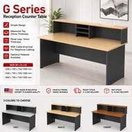 JOY Office Table 4/5/6 Feet Office Furniture Reception Wooden Desk Counter Table With Top (No Drawer