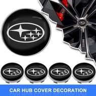 4PCS 56mm/60mm Car Rim Cover Decal Tire Wheel Center Hub Cap Sticker Emblem Decal For Subaru Foreste