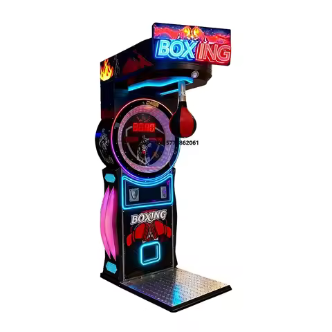 Electronic Training Hit Target Coin Operated Punch Game Arcade Ticket Redemption Boxing Machine