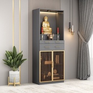 🚢6S70Wholesale Solid Wood Buddha Niche Modern Light Luxury Buddha Cabinet Clothes Closet Simple Home Altar Guanyin Table