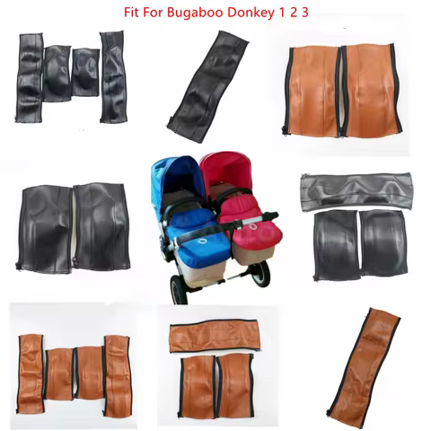 Pu Leather Covers For Bugaboo Donkey 1 2 3 5 Stroller Pram Armrests Protective Case Handles Bumber C