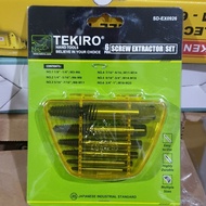 Tekiro 6-Piece Reverse Tap Set 6-Piece Screw Extractor Set