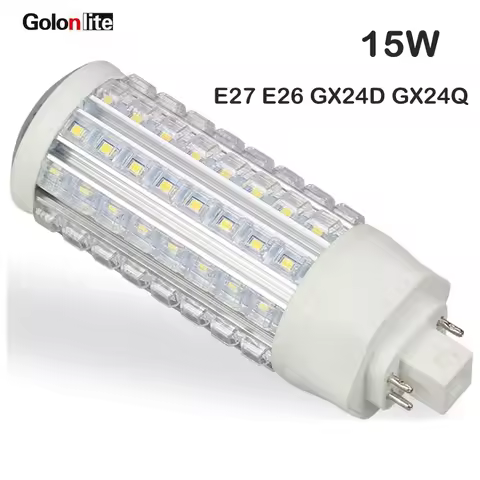 Golonlite 360 degree LED PL light lamp g24q g24d 11W 15W led replacement cfl 26W E27 led PLC bulb 9W
